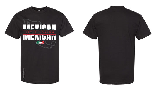 BLACK MEXICAN STYLE BOXING T-SHIRTS